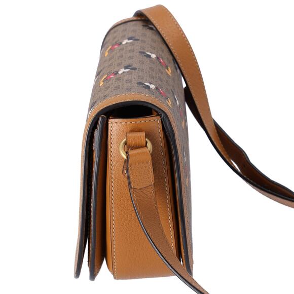 GUCCI x Disney GG Supreme Shoulder Bag 602694 Khaki Brown Multi PVC Leather - Picture 2 of 7